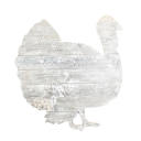 White Wash 24 inches Rustic Farmhouse Fall Harvest Reclaimed Wood Turkey