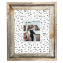 14 x 14 Frame Weathered Gray Rustic Farmhouse Wedding Picture Frames with Signature Mat