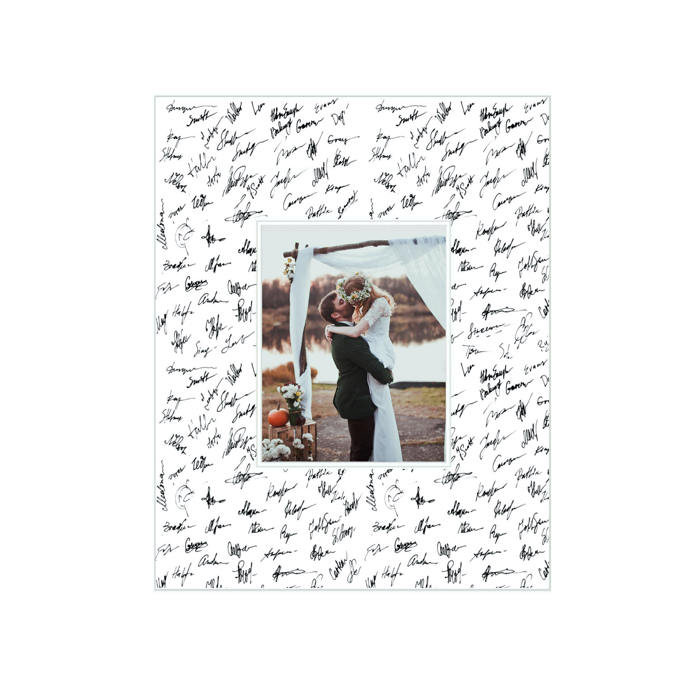 Signature Mat for Weddings, Graduations, Special Moments Picture Frame