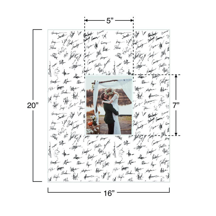 Signature Mat for Weddings, Graduations, Special Moments Picture Frame