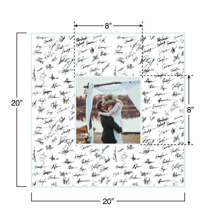 Signature Mat for Weddings, Graduations, Special Moments Picture Frame