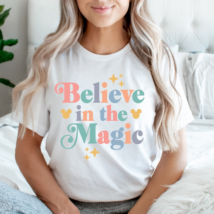 Believe In The Magic Graphic Tee, Theme Park Magic Shirt