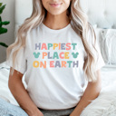  Happiest Place On Earth Graphic Tee, Theme Park Shirt