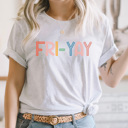  Fri-Yay Graphic Tee, Teacher Friday Tee, Happy Friday Shirt