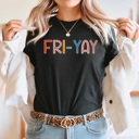 XXL Black Fri-Yay Graphic Tee, Teacher Friday Tee, Happy Friday Shirt