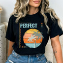 XXL Black Life Is Better In Summer Comfort Colors Tee, Palm Tree Beach Shirt, Perfect Summer Tee