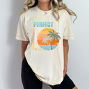 XXL Ivory Life Is Better In Summer Comfort Colors Tee, Palm Tree Beach Shirt, Perfect Summer Tee