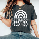  Little Ray Of Pitch Black Comfort Colors Tee, Black Is My Favorite Color Shirt