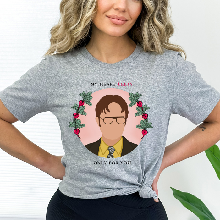 My Hearts Beets Only For You Graphic Tee, TV Show Valentines Shirt