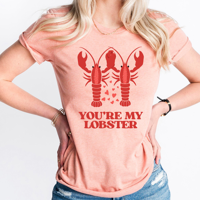 You're My Lobster Graphic Tee, TV Show Valentines Shirt