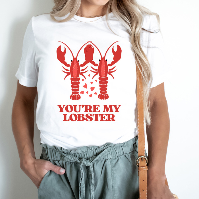 You're My Lobster Graphic Tee, TV Show Valentines Shirt