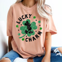  Theme Park Shamrock Comfort Colors Tee, Lucky Charm Mouse Shirt, Leprechaun Mouse Tee