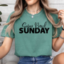  Super Bowl Sunday Comfort Colors Tee, Football Halftime Graphic Tee, Game Day Shirt 