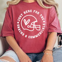  Here For The Halftime Show Comfort Colors Tee, Supper Bowl Football Graphic Tee, Game Day Shirt