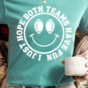  Here For The Halftime Show Comfort Colors Tee, Supper Bowl Football Graphic Tee, Game Day Shirt