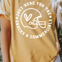  Here For The Halftime Show Comfort Colors Tee, Supper Bowl Football Graphic Tee, Game Day Shirt