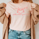 XXL Peach I Can Love Myself Better Than You Can Graphic Tee, Galentines Day Shirt