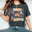 Large Pepper Been There Going Back Theme Park Graphic Tee, Colorful Theme Park Printed Shirt 