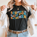  Schools Out For Summer Graphic Tee, Summer Brake Shirt, Teacher Tees 