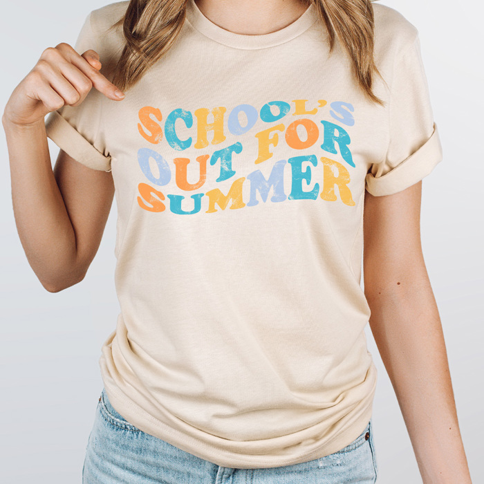 Schools Out For Summer Graphic Tee, Summer Brake Shirt, Teacher Tees 