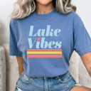 XXL Blue Jean Lake Vibes Comfort Colors Tee, Summer Lake Trip Shirt, Boat Life Tee