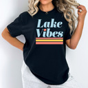 XXL Black Lake Vibes Comfort Colors Tee, Summer Lake Trip Shirt, Boat Life Tee