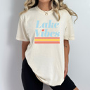 XXL Ivory Lake Vibes Comfort Colors Tee, Summer Lake Trip Shirt, Boat Life Tee