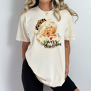 XL Ivory Leopard Santa Merry Christmas Comfort Colors Tee, Vintage Santa, Jolly