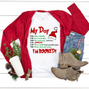  I'm Booked Chirstmas Movie Graphic Tee, Jazzercize, Clasic Christmas Movie 