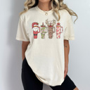 XXL Ivory Christmas Favorite Cup Comfort Colors Tee, Girly Christmas 