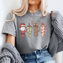 XXL Gray Christmas Favorite Cup Comfort Colors Tee, Girly Christmas 