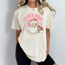 Large Ivory Santa Baby Leave A Stanley Comfort Colors Tee, Funny Christmas Shirt