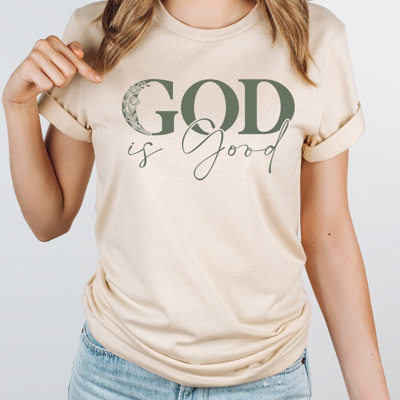 God Is Good Gospel Graphic Tee, Spring Easter Shirt 