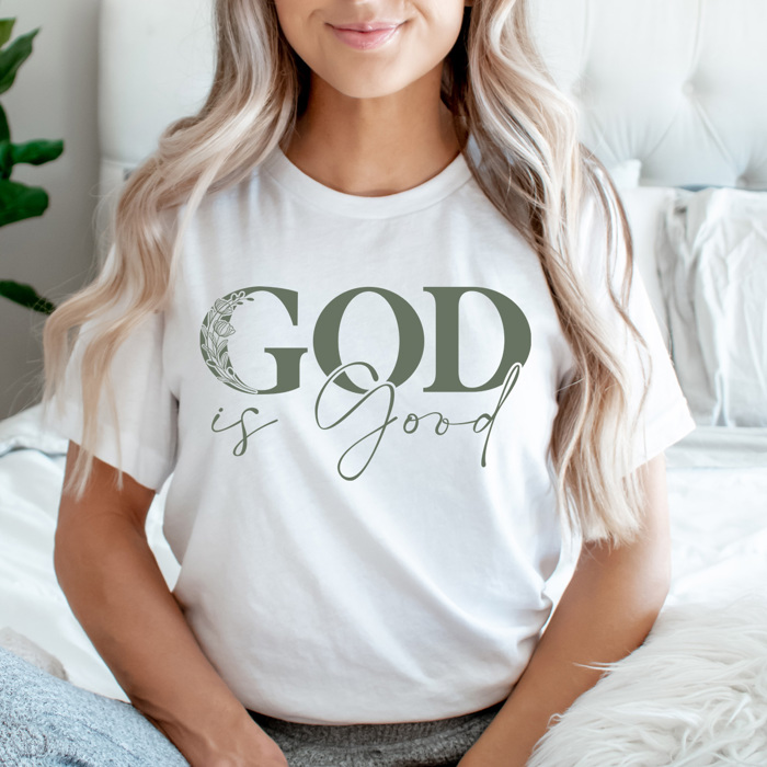 God Is Good Gospel Graphic Tee, Spring Easter Shirt 