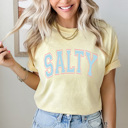 XXL Butter Salty Summer Comfort Colors Tee, Summer Beach Vacation Shirt, Salty Beach Shirt