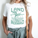  Land Mermaid Summer Graphic Tee, Splashy And Sassy Shirt, Beach Babe Tee