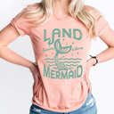 XXL Sunset Land Mermaid Summer Graphic Tee, Splashy And Sassy Shirt, Beach Babe Tee