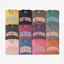 US States Varsity Font Comfort Colors Tee, America States Shirt, Home State Tee