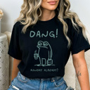 Small Black Dang Monday Already Comfort Colors Tee, Funny Sarcastic Graphic Tee, Monday Funny Frog Shirt 