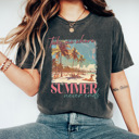 XXL Pepper Take Me Where Summer Never Ends Comfort Colors Tee, Summer Beach Vacation Shirt, Beach Time Tee