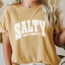  Salty But Sweet Comfort Colors Tee, Salt Beach Summer Shirt, Sarcastic Tee