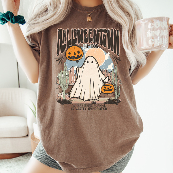 Halloweentown Vintage Ghost Comfort Colors Tee, Halloween