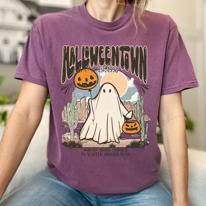 Halloweentown Vintage Ghost Comfort Colors Tee, Halloween