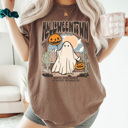 XL Espresso Halloweentown Vintage Ghost Comfort Colors Tee, Halloween