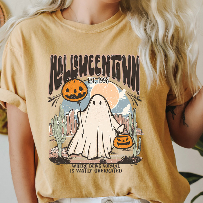 Halloweentown Vintage Ghost Comfort Colors Tee, Halloween