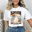 Large White Halloweentown Vintage Ghost Comfort Colors Tee, Halloween