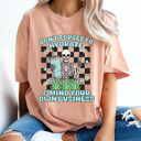  Don't Forget To Hydrate Comfort Colors Tee, Mind Your Own Business, Skeleton Checkered 