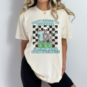 XXL Ivory Don't Forget To Hydrate Comfort Colors Tee, Mind Your Own Business, Skeleton Checkered 