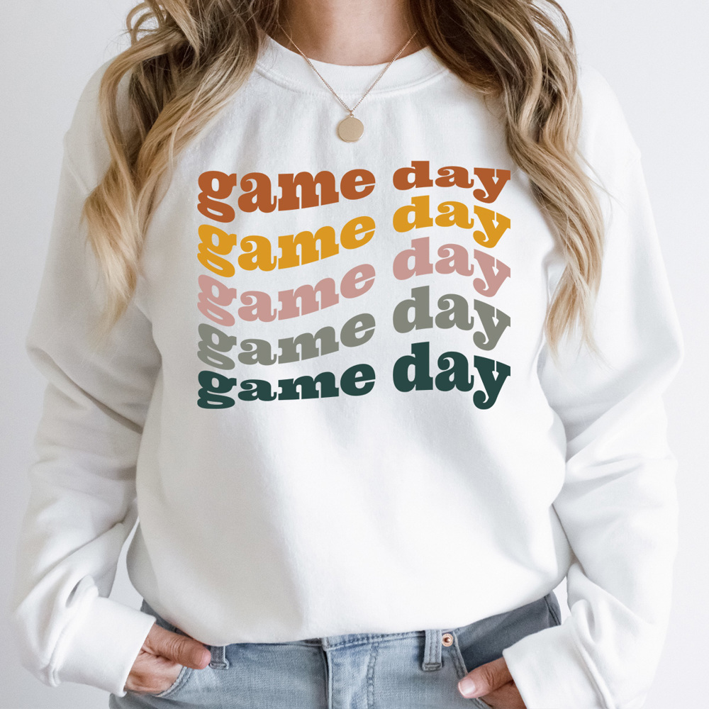 Game Day Stacked Fleece Sweatshirt, Football, Sports 