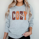 XL Athletic Heather Cozy Season Fall Fleece Sweatshirt, Cozy Autumn Season Pullover, Fall Nights Graphic Sweatshirt  